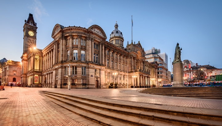 Town halls such as Birmingham (pictured) will be taking drastic action as they accelerate their journeys to net-zero with the climate emergency.
